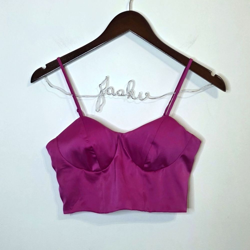 Sincerely Jules Pink Cropped Top Size Medium